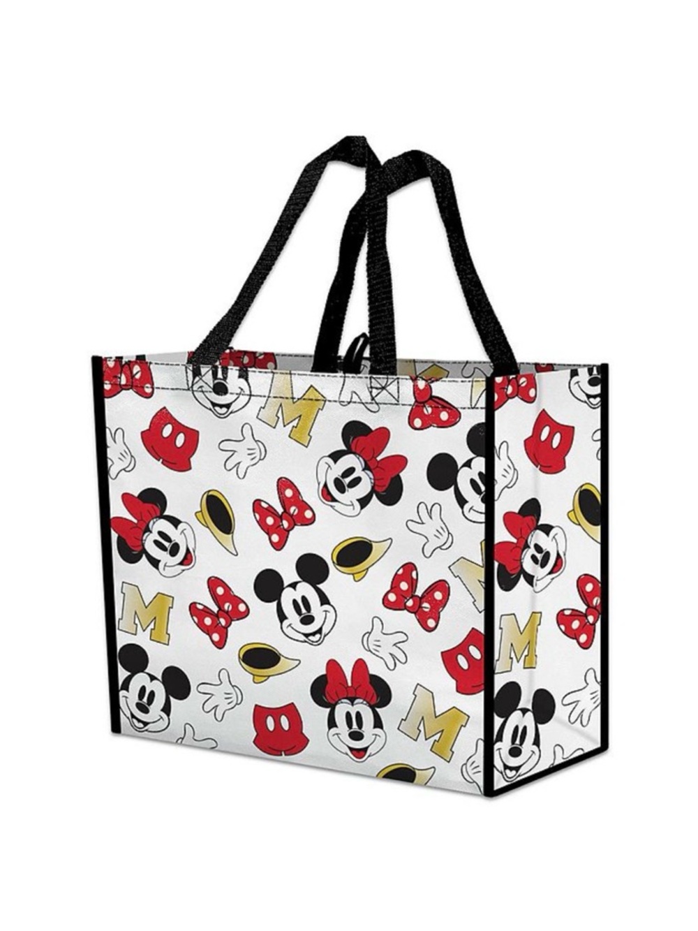 NWT! Lot of 2! Disney Mickey Minnie Mouse XL Reusable Tote Shoppers Bag Extra Lg - Picture 6 of 10